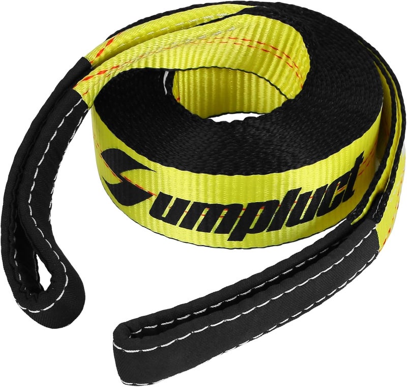sumpluct Tow Strap Heavy Duty 2" x 20 Ft,20,000 lbs Break Strength Reinforced Tree Saver Straps,Use for Emergency Towing Rope,Vehicles,Boats,Jet Ski,4x4 Off Road Tow Truck Camper Accessories Travel Essentials - Image 1